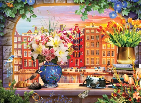 Anatolian 1000 Parça Amsterdam Puzzle - Angelo Bonito ürün görseli 1