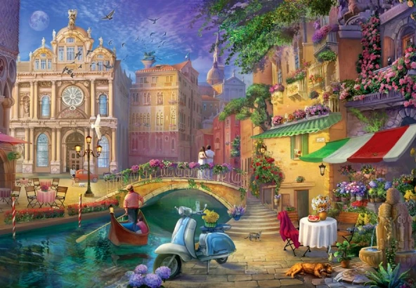 Anatolian 500 Parça Romantik Venedik Puzzle - Lilia ürün görseli 1