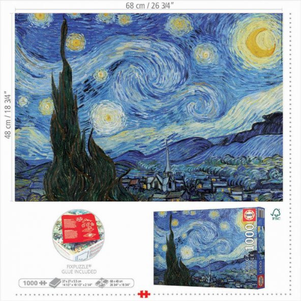 PTTAVM: Educa 1000 Parça Yıldızlı Gece The Starry Night Puzzle