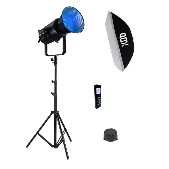GDX EXC-180RGB-II RGB LED Video Işığı 180W Full Set 60x90 Softbox 260cm Işık Ayağı Tam Set ürün görseli 1