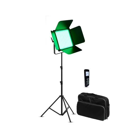 GDX CF-LED 600R Profesyonel RGB LED Video Işığı 60W Bi-Color ve Tam Renk Işık Ayaklı Çantalı Set ürün görseli 1