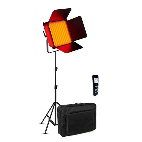 GDX CF-1500R Profesyonel RGB LED Video Işığı 168W Bi-Color ve Tam Renk RGB Panel LED Işık Tam Set ürün görseli 1