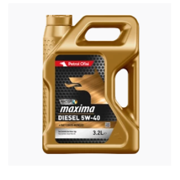 PETROL MAXIMA 5W-40 3,2 LT DİZEL MOTOR YAĞI 2025 ÜRETİM ürün görseli 1