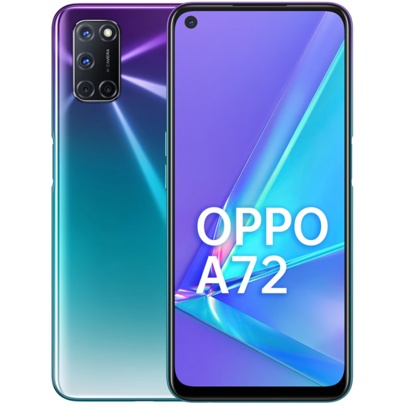 Oppo Yenilenmiş A72 128 GB Mor Cep Telefonu (1 Yıl Garantili) B Kalite ürün görseli 1