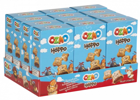 Ozmo Hoppo Çikolatalı Bisküvi 40 gr 12 adet ürün görseli 1