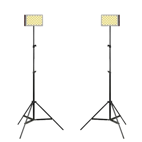 GDX VLOG K2 BiColor 2li LED Video Işık Seti 200 cm Ayaklı Profesyonel Aydınlatma ürün görseli 1