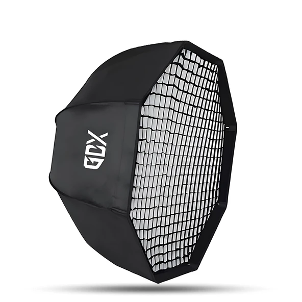 GDX BW-120 Octagon Gridli Softbox 120cm Bowens Mount Izgaralı Işık Şekillendirici ürün görseli 1