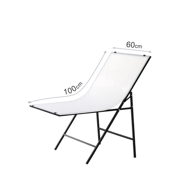 GDX 60x100 cm Ürün Çekim Masası Çift Taraflı Mat Parlak PVC Panelli Still Life Masa ürün görseli 1