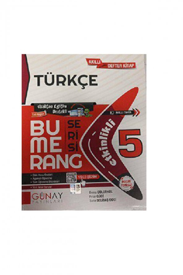 5. Sınıf Bumerang Türkçe Etkinlikli Defter Kitap ürün görseli 1