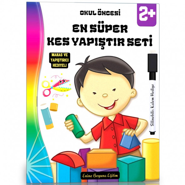 Okul Öncesi EN SÜPER Kes Yapıştır Seti (Laminasyonlu) ürün görseli 1