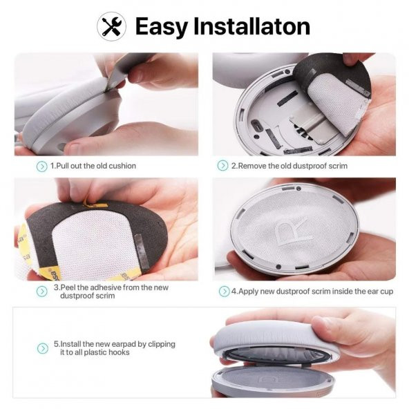 Bose NC700 Uyumlu Yedek Kulaklık Pedi - Resim 5