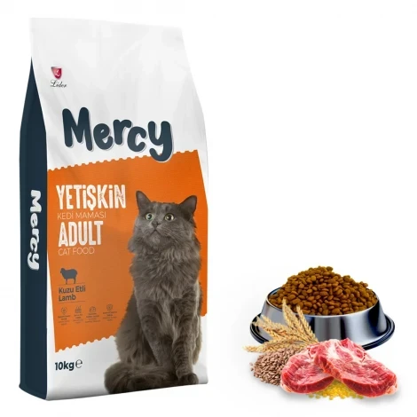 Mercy Kuzu Etli Yetişkin Kedi Maması 10 Kg ürün görseli 1