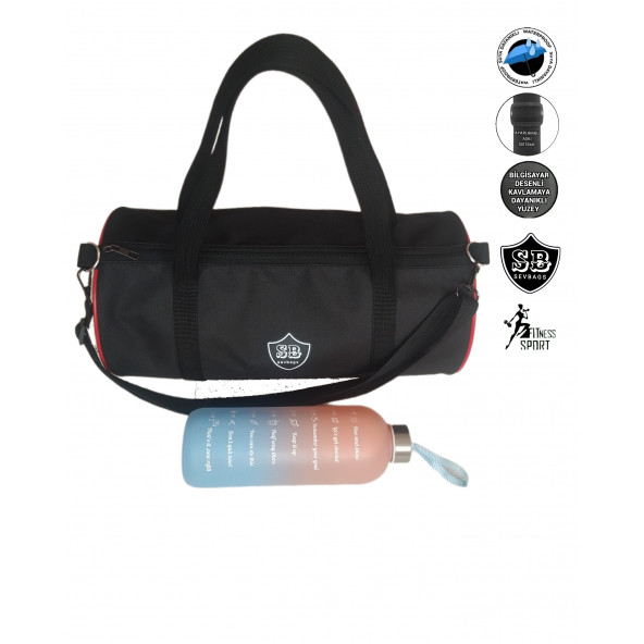 SEVBAGS SİLİNDİR OMUZ ASKILI FİTNESS SPOR ÇANTASI UNİSEX ürün görseli 1