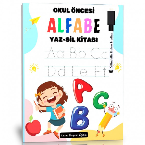 Okul Öncesi Alfabe YAZ-SİL Kitabı ürün görseli 1