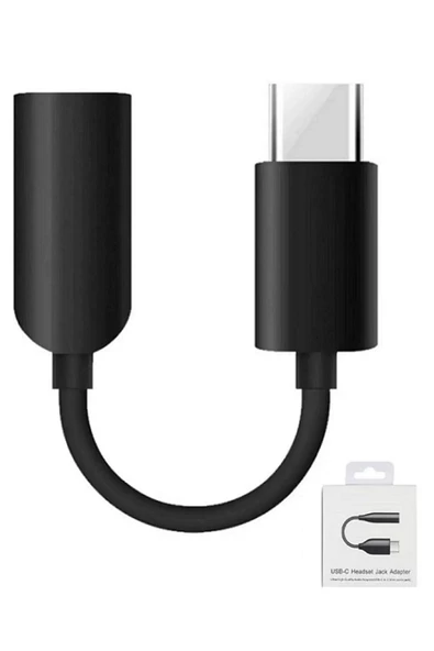 Xiaomi Type-c 3.5mm Audio Kulaklık Jack Dönüştürücü Siyah ürün görseli 1