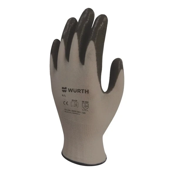 Würth İş Güvenlik Eldiveni Mekanikçi Eco Siyah ürün görseli 1