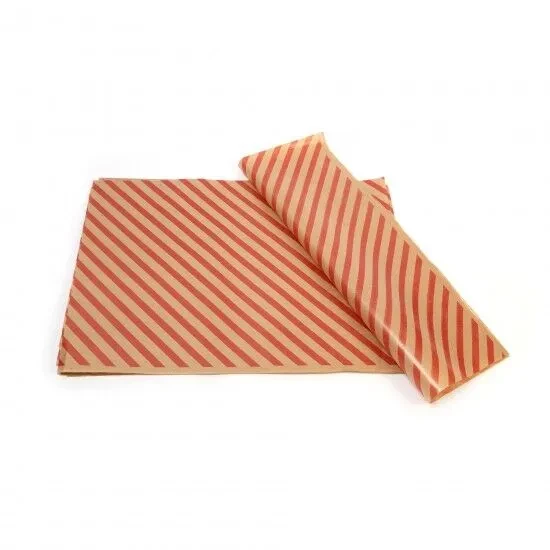 KIRMIZI ÇİZGİ BASKILI 40GR İTHAL ŞAMUA KRAFT AMBALAJ KAĞIDI 70X100CM 2 kg ürün görseli 1