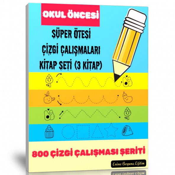 Okul Öncesi SÜPER ÖTESİ Çizgi Çalışmaları Kitap Seti (3 Kitap) ürün görseli 1