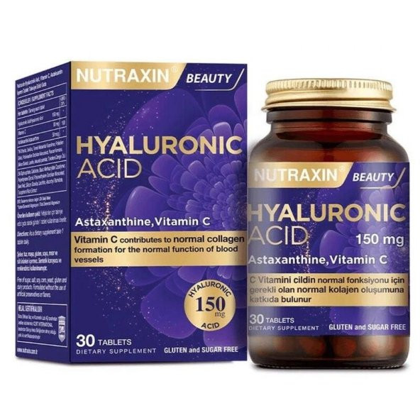 Nutraxin Hyaluronik Asit Takviye Edici Gıda 30 Tablet ürün görseli 1