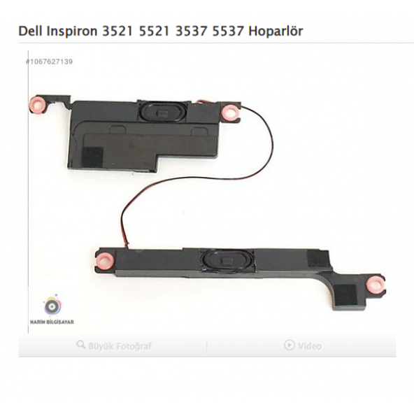 Dell Inspiron 3521 5521 3537 5537 Hoparlör ürün görseli 1