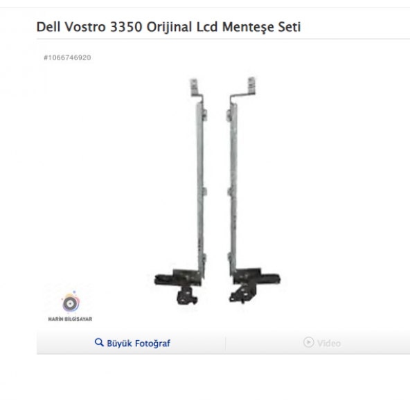 Dell Vostro 3350 menteşe takımı ürün görseli 1