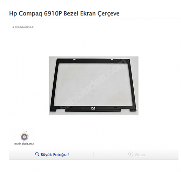 Hp Compaq 6910P Bezel Ekran Çerçeve ürün görseli 1