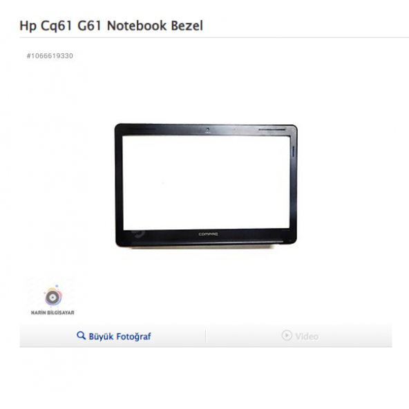 Hp Cq61 G61 Notebook Bezel ürün görseli 1