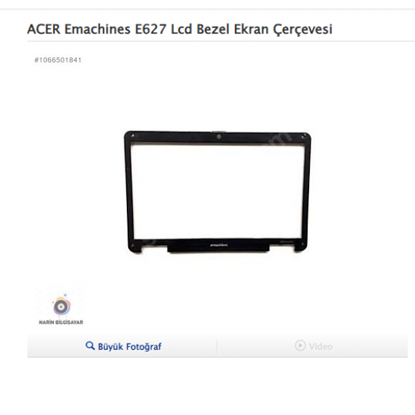 ACER Emachines E627 Lcd Bezel Ekran Çerçevesi ürün görseli 1