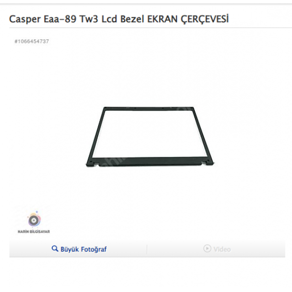 Casper Eaa-89 Tw3 Lcd Bezel EKRAN ÇERÇEVESİ ürün görseli 1