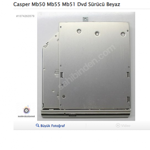 Casper Mb50 Mb55 Mb51 Dvd Sürücü Beyaz ürün görseli 1
