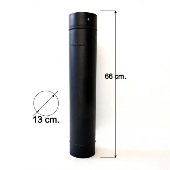 Mat Siyah Emaye Soba Borusu 70 Cm 1.Kalite ürün görseli 1
