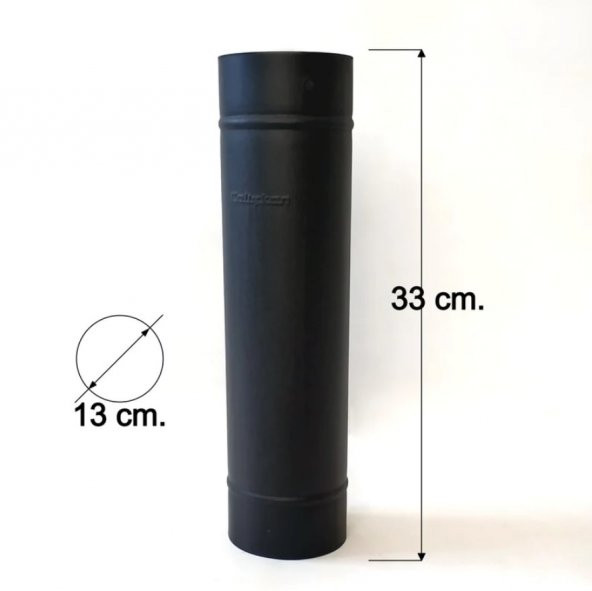 Mat Siyah Emaye Soba Borusu 33 Cm 1.Kalite ürün görseli 1