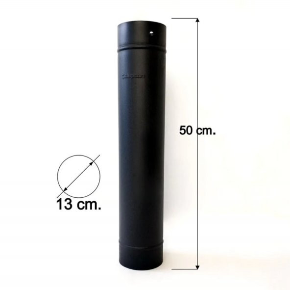 Mat Siyah Emaye Soba Borusu 50 Cm 1.Kalite ürün görseli 1