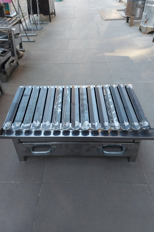 Özel Üretim El Yapımı Kömürlü Kamp Mangalı 50 x 24 CM (Barbekü İçin Uygun) ürün görseli 1
