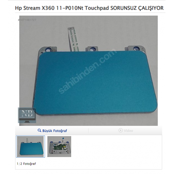 Hp Stream X360 11-P010Nt Touchpad SORUNSUZ ÇALIŞIYOR ürün görseli 1
