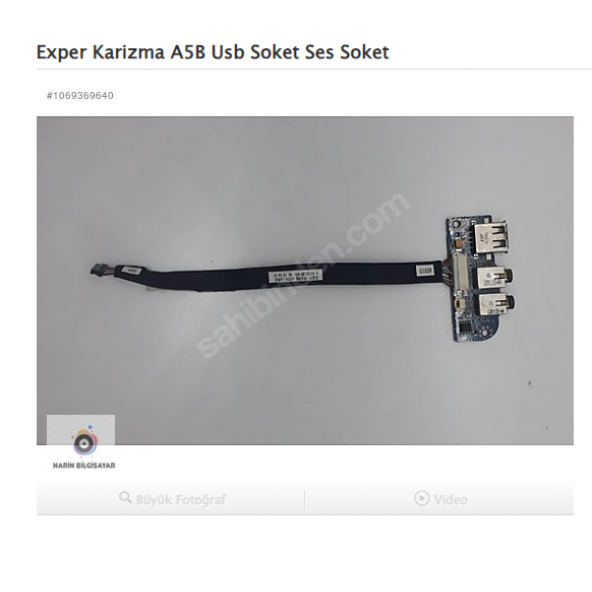 Exper Karizma A5B Usb Soket Ses Soket ürün görseli 1