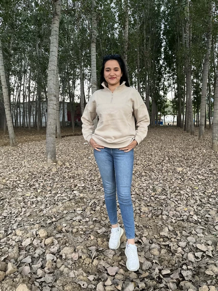 FERMUARLI POLO YAKA KAZAK/ sweatshirt - Resim 6