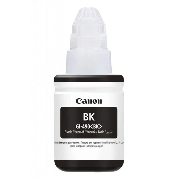 Canon GI-490BK Mürekkep Orj. - Black (135ml) ürün görseli 1