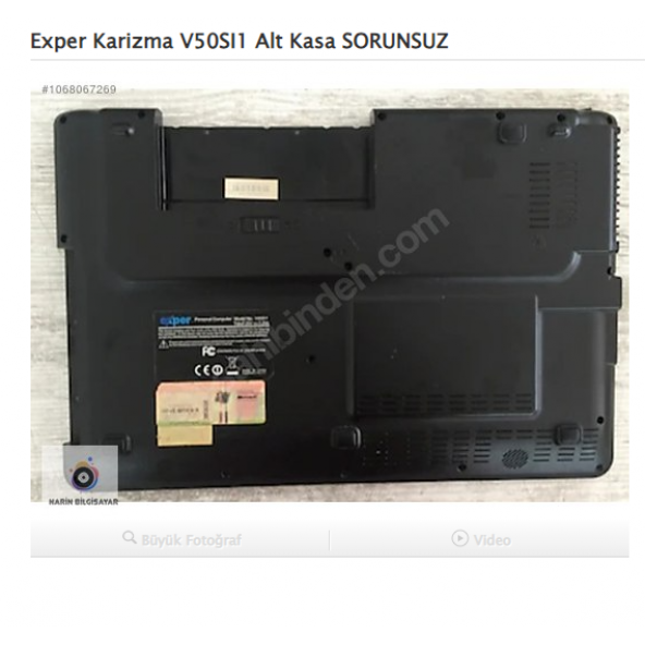 Exper Karizma V50SI1 Alt Kasa SORUNSUZ ürün görseli 1