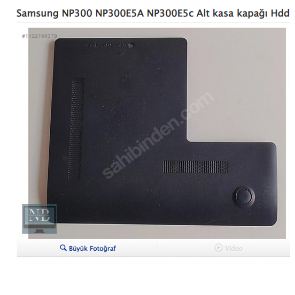 Samsung NP300 NP305 NP300E5A NP300E5c NP305E5A Alt KAPAK ürün görseli 1