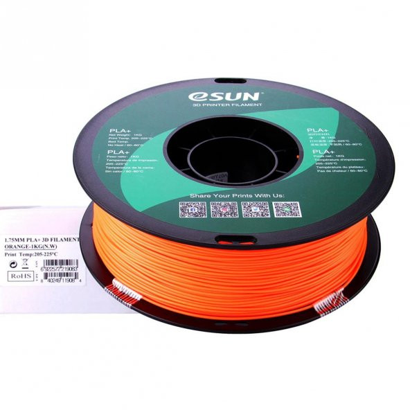 Esun PLA Plus Filament Turuncu 1.75mm 1000gr - Resim 2