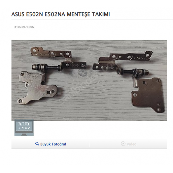 ASUS E502N E502NA MENTEŞE TAKIMI ürün görseli 1
