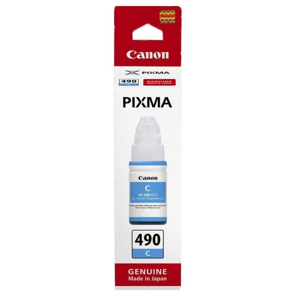 Canon GI-490C Mürekkep Orj. - Cyan (70ml) - Resim 3