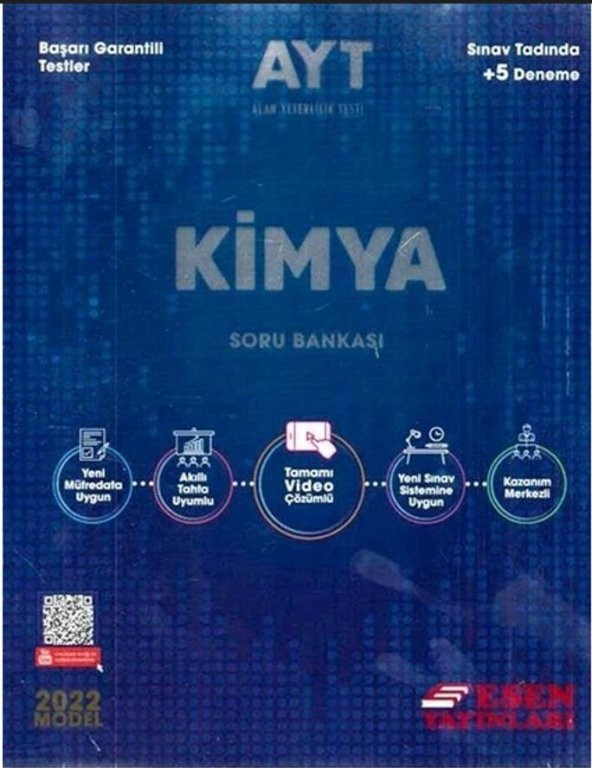 Esen Kitap Muhtelif Esen AYT Kimya Soru Bankası 2022 ürün görseli 1