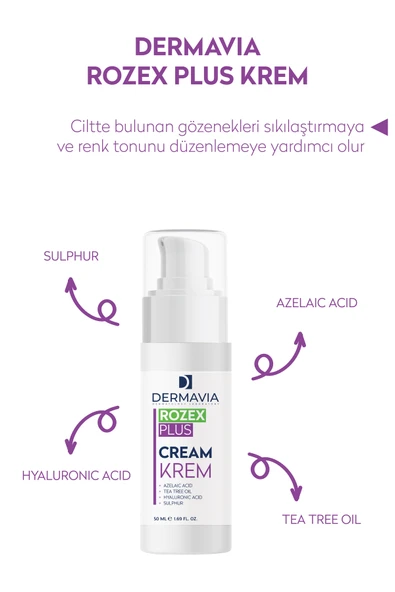 Dermavia Rozex Plus Krem 50 ml - Resim 4