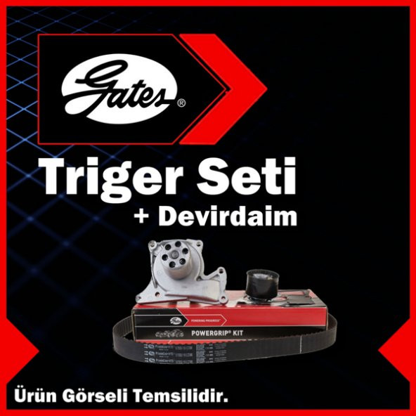 Gates Hyundai Elantra III 2.0 CRDi Triger Seti Valeo Devirdaimli 2001-2006 ürün görseli 1