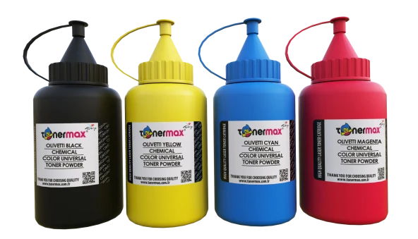 Olivetti Renkli Toner Tozu - Universal CMYK Set  500GR Şişe ürün görseli 1
