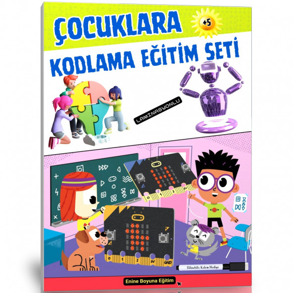 Çocuklara KODLAMA Eğitim Seti (Laminasyonlu Algoritma) ürün görseli 1