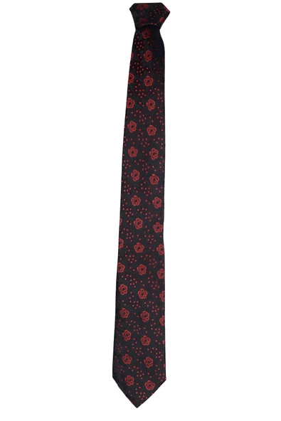 Cengiz İnler Çiçekli  Desen Mendilli Mikrofiber Erkek Kravat ürün görseli 1