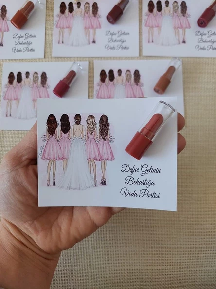 Bride To Be - Kına Gecesi Hediyelik Ruj 25 adet ürün görseli 1